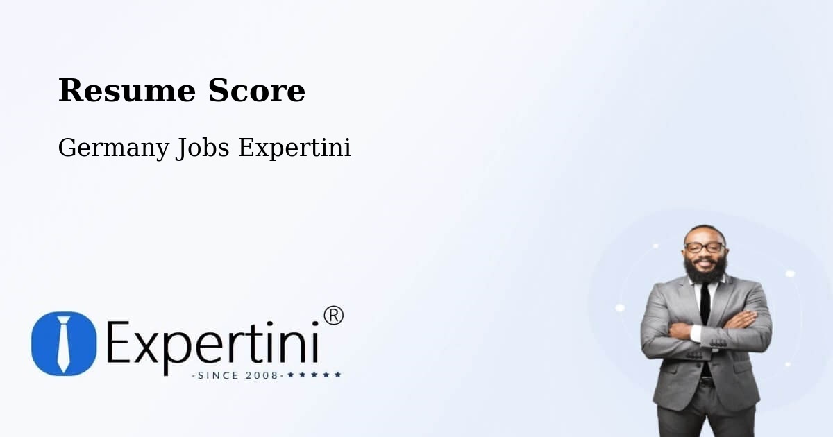 Resume Score & Job Description Match Tool – Freising - Germany Jobs Expertini